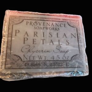 Provenance‎ Soapworks Parisian Petals Artisan Glycerin Soap Bar 4.5 oz